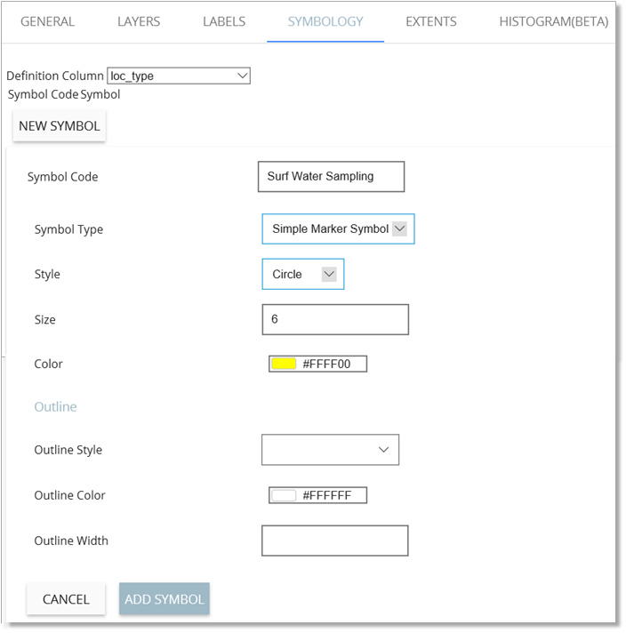 Ent-Map Symbology Editor