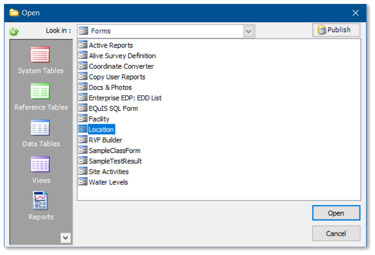 Pro-Location Form