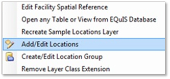 Arc-EQuIS-Utilities-Add Location Menu