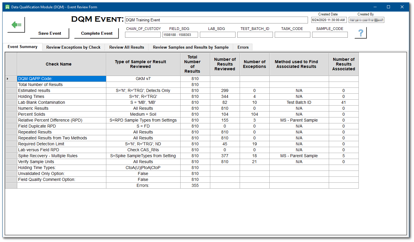 DQM_Event_Review_Summary_tab