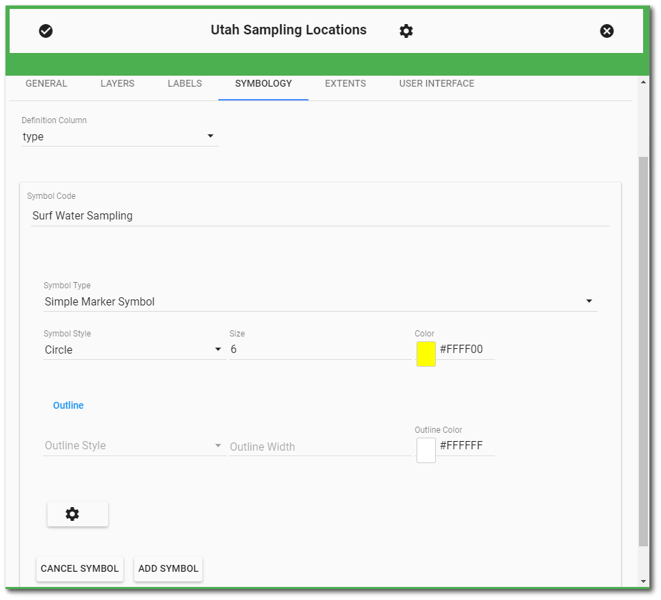 Ent-Map Symbology Editor