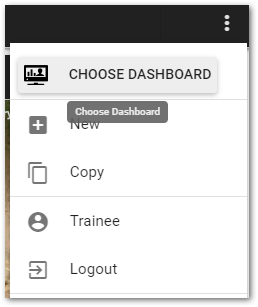 Ent-More Options Choose Dashboard